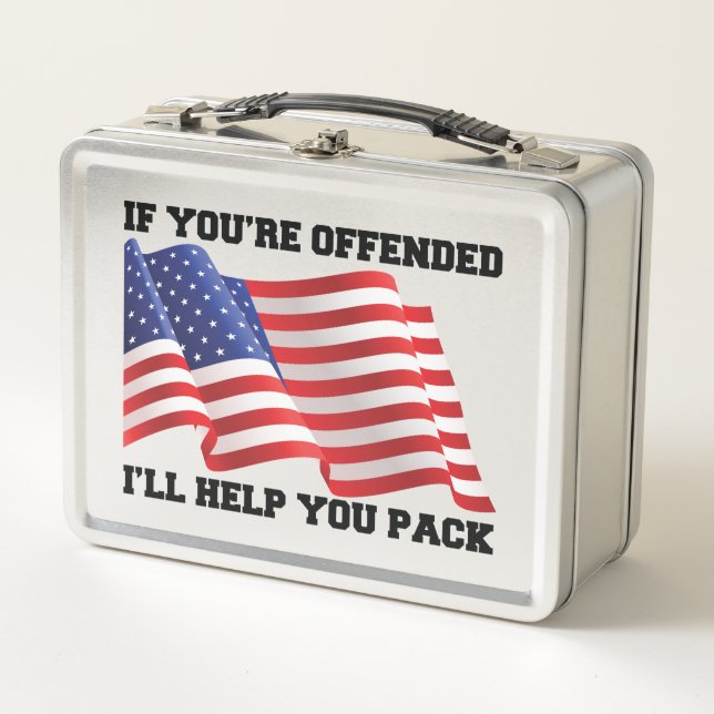 Patriot Metall Brotdose (Vorderseite)