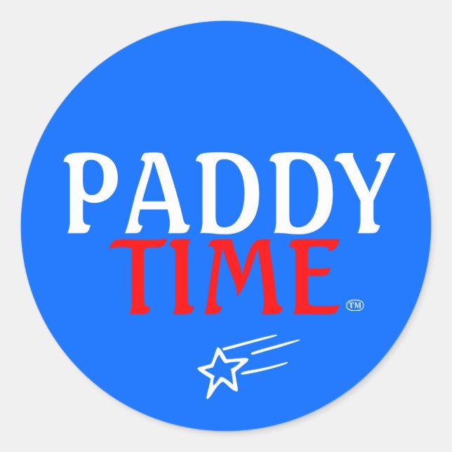 Patriot Paddy Runder Aufkleber (Vorderseite)