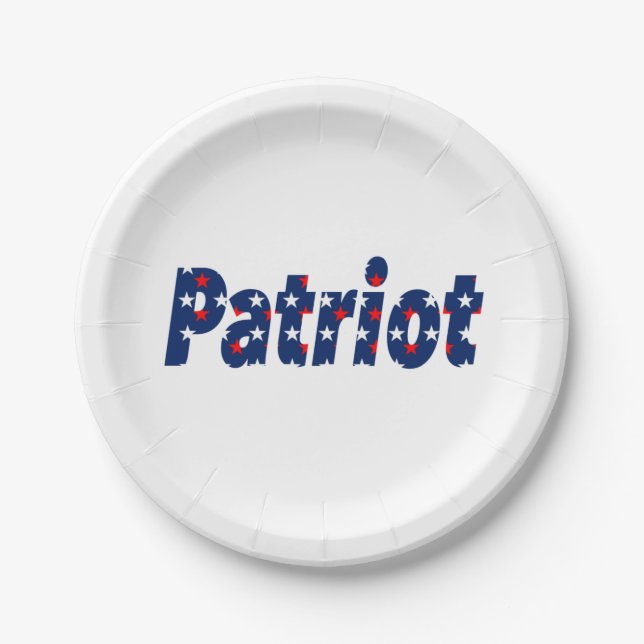 Patriot Pappteller (Vorderseite)