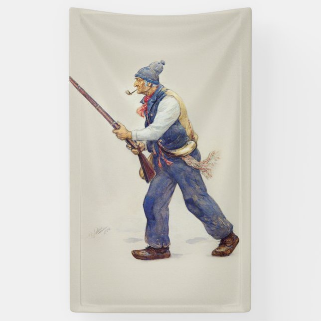 Patriot Quebec Rébellion 1837-1838 Henri Julien Banner (Vertikal)