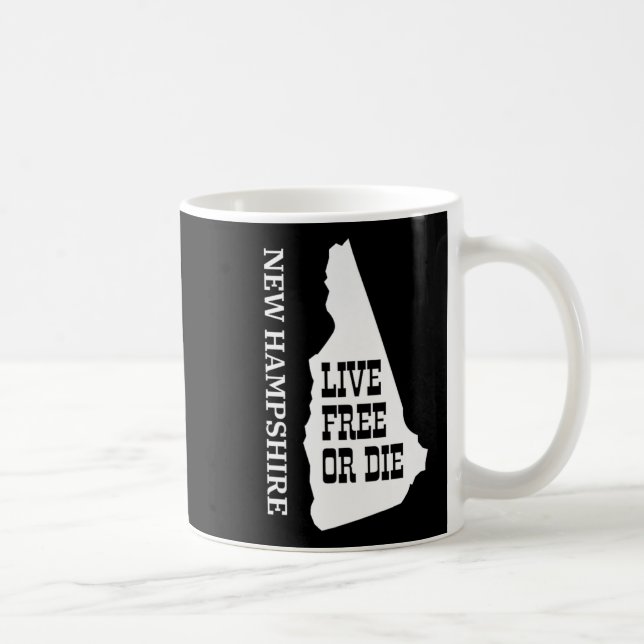 Patriot Quote New Hampshire Motto Souvenir State P Kaffeetasse (Rechts)