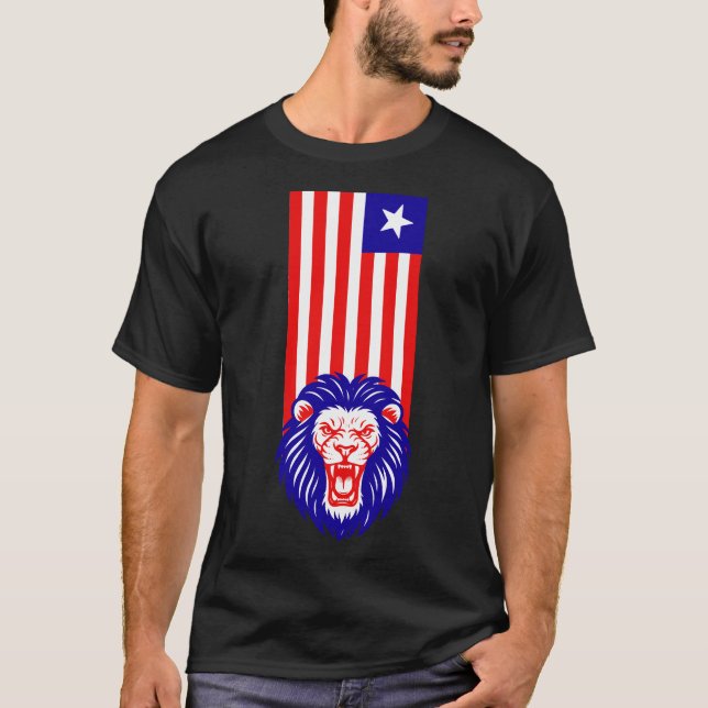 PATRIOT ROT WEISS UND BLAUER FREIHEIT T-Shirt (Vorderseite)