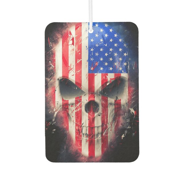 Patriot Skull Autolufterfrischer (Vorderseite)