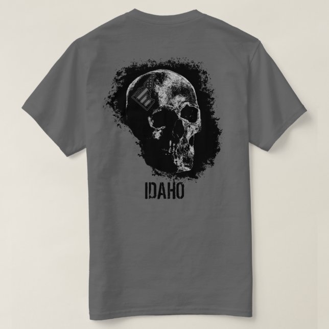PATRIOT - SKULL VON IDAHO T-Shirt (Design Rückseite)