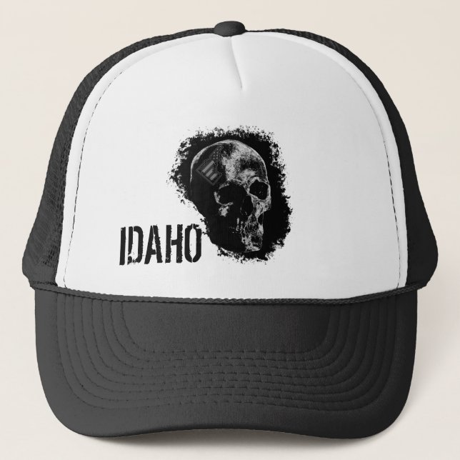 PATRIOT - SKULL VON IDAHO TRUCKERKAPPE (Vorderseite)