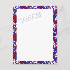 Patriot Stars VOTE Postkarte