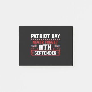 Patriot Tag Vergessen Sie nie 11. September Typogr Post-it Klebezettel