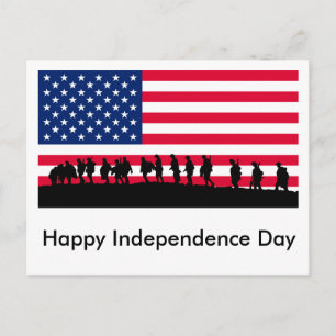 Patriot USA Soldiers Fahnenmotiv Postkarte