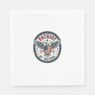Patriot Von Natur Aus Patriotisch Kühnes Patriotis Serviette