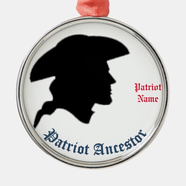 Patriot-Vorfahr Ornament Aus Metall (Vorne)