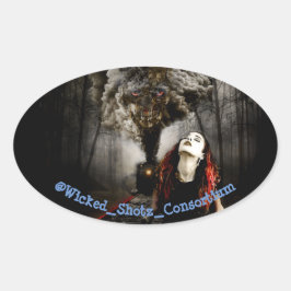 Patriot-Zug Ovaler Aufkleber