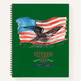 Patrioten tiefgrün erinnert notizbuch
