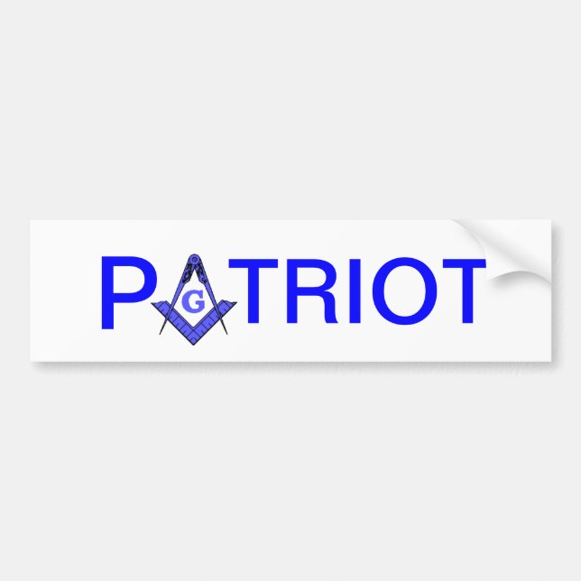 PatriotfreimaurerAutoaufkleber Autoaufkleber (Vorne)