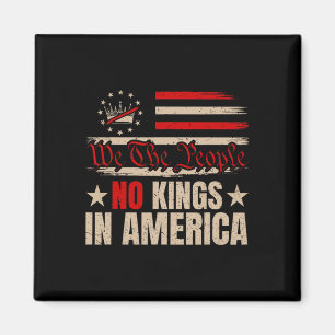 Patriotic 14. Juni No Kings in America 1776 Design Magnet