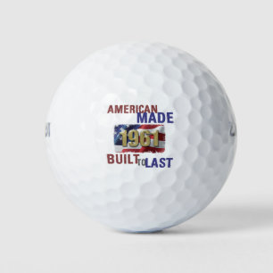 Patriotic 1961 60. Geburtstag Golfball