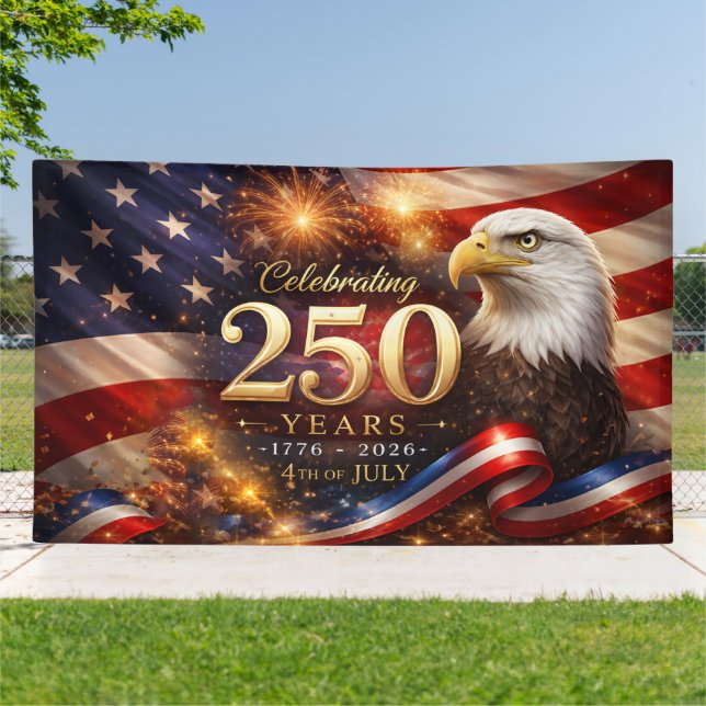 Patriotic 250th Anniversary Banner (Außenbereich)