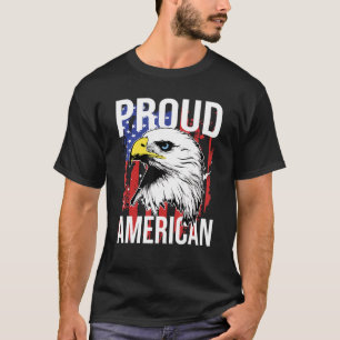 Patriotic 4. Juli Adler - Stolz Amerikaner - USA T-Shirt