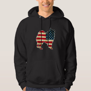 Patriotic 4. Juli American Eskimo Hund Amerikaner Hoodie