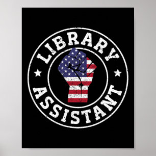 Patriotic 4. Juli Bibliothek Istant Poster
