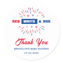 Patriotic 4. Juli Kinderdusche rot weiß und angeme