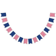 Patriotic 4. Juli Red White Blue Party Banner
