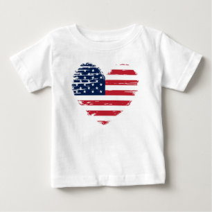 Patriotic 4. Juli Star Baby T - Shirt