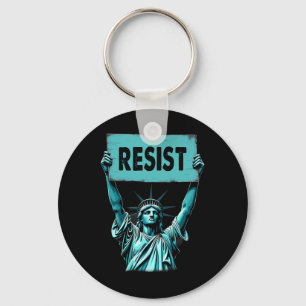 Patriotic 4. Juli Statue of Liberty Resist Tru Schlüsselanhänger