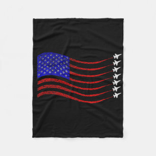 Patriotic 4. Juli US-amerikanische Flaggenkämpfer Fleecedecke