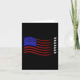 Patriotic 4. Juli US-amerikanische Flaggenkämpfer Karte