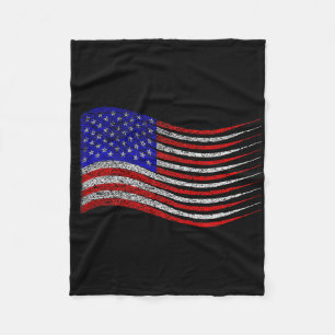 Patriotic 4. Juli US-amerikanische Flaggenwinde Fleecedecke