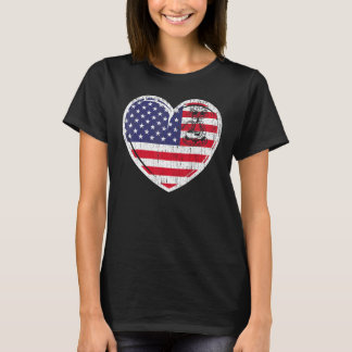 Patriotic 4. Juli US Flag Red White & Blue Cut T-Shirt
