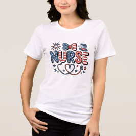 Patriotic 4th of July Design Tri-Blend Shirt