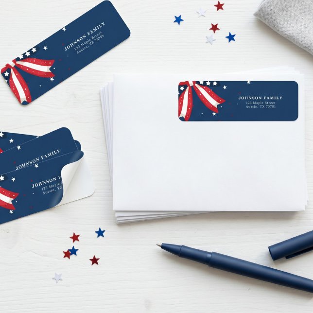 Patriotic 4th of July Independence Day Addres (Von Creator hochgeladen)