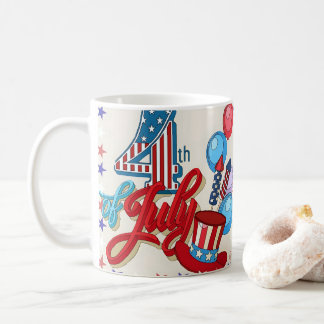 Patriotic 4th of July Mug USA Independence Day Kaffeetasse