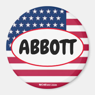 Patriotic ABBOTT Magnet