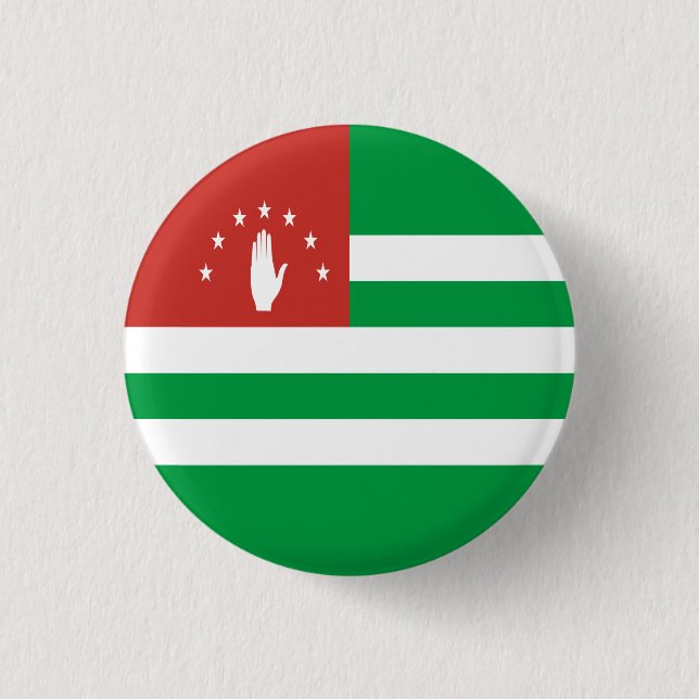 Patriotic Abchasia Flag Button (Vorderseite)