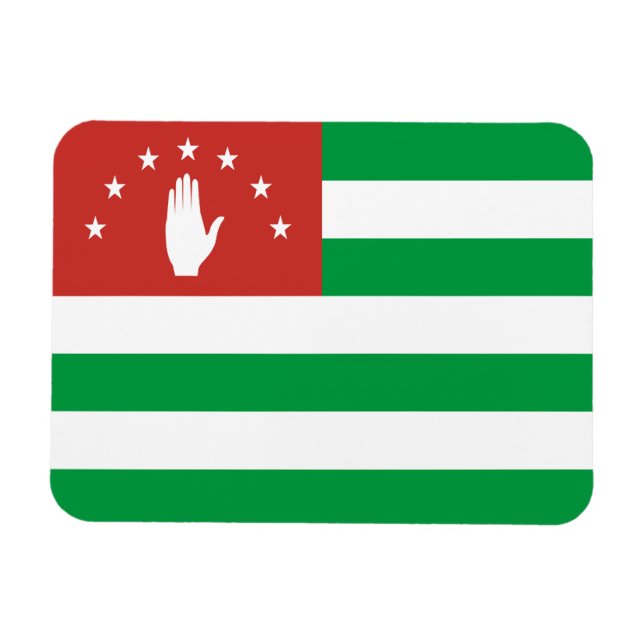 Patriotic Abchasia Flag Magnet (Horizontal)
