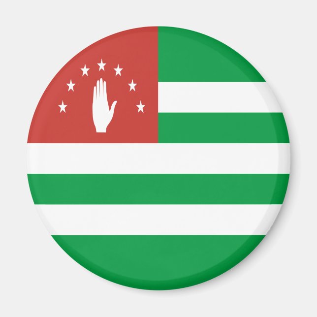 Patriotic Abchasia Flag Magnet (Vorne)