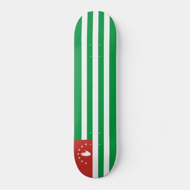 Patriotic Abchasia Flag Skateboard (Vorderseite)
