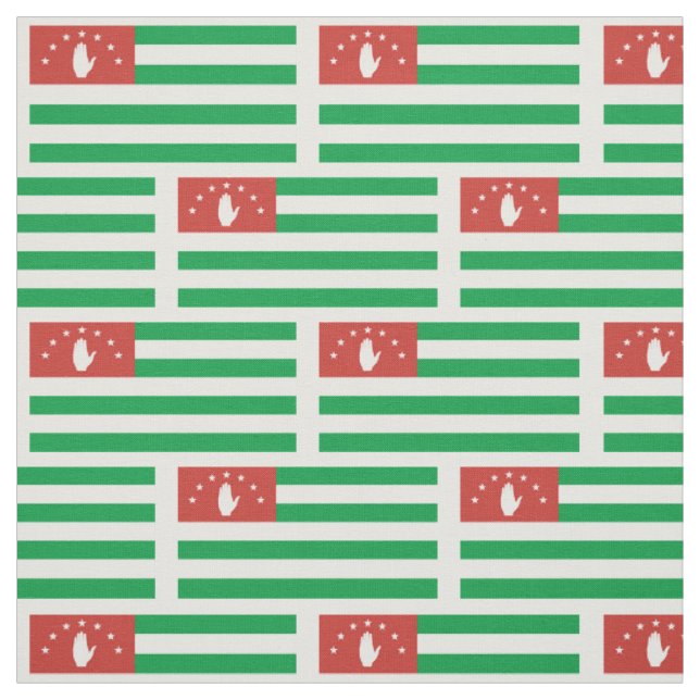 Patriotic Abchasia Flag Stoff (Muster)