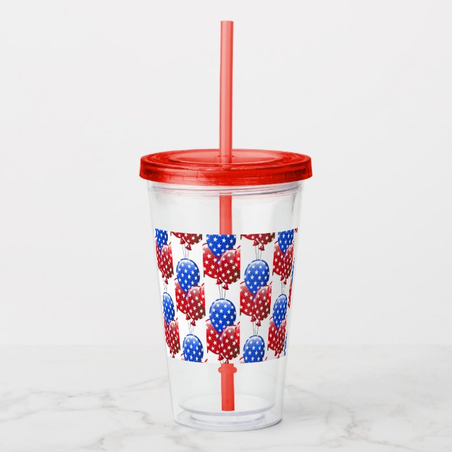 Patriotic Acrylic Tumbler Acryltrinkbecher (Vorderseite)