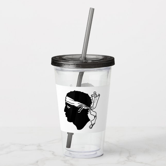 Patriotic Acrylic Tumbler mit der Flagge von Korsi Acryltrinkbecher (Rückseite)