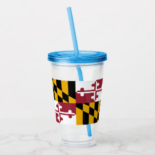 Patriotic Acrylic Tumbler mit der Flagge von Maryl Acryltrinkbecher