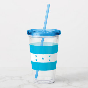 Patriotic Acrylic Tumbler mit Fahne von Honduras Acryltrinkbecher