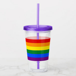 Patriotic Acrylic Tumbler mit Fahne von LGBT Acryltrinkbecher