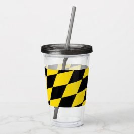 Patriotic Acrylic Tumbler mit Fahne von München Acryltrinkbecher