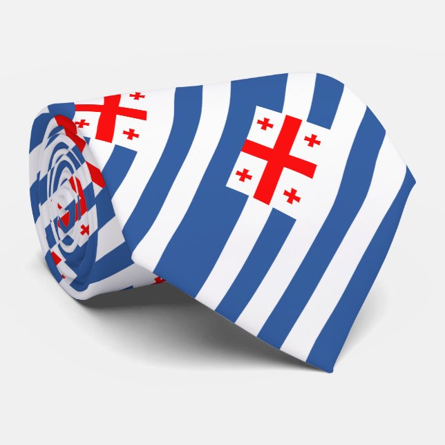 Patriotic Adjara Flag Krawatte (Gerollt)
