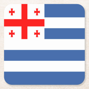 Patriotic Adjara Flag Rechteckiger Pappuntersetzer