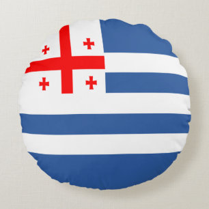 Patriotic Adjara Flag Rundes Kissen