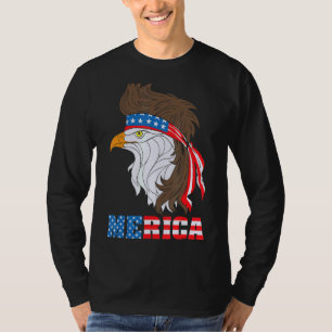 Patriotic Adler 4. Juli US-amerikanische Flagge Me T-Shirt